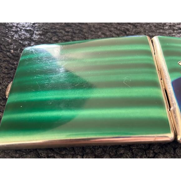 Vintage 1940s cigarette case Japan enamel souvenir - Picture 5 of 9